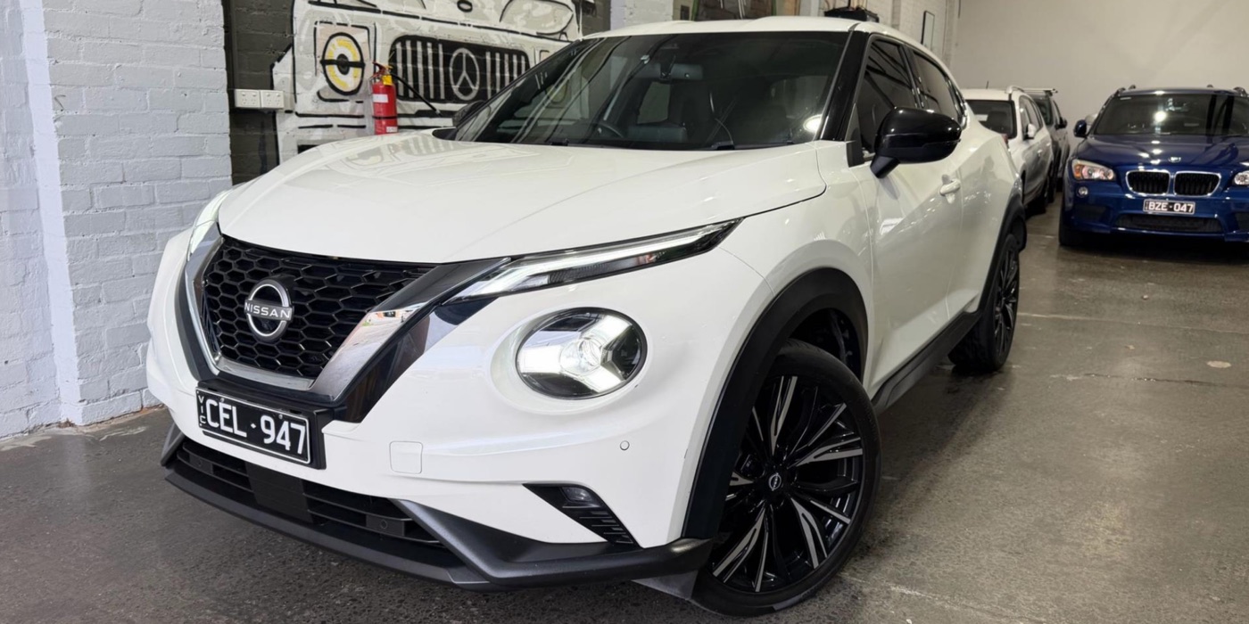 A Nissan Juke ready for appraisal at the Pick A Ride showroom